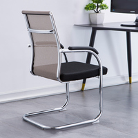 Chaise de bureau ergonomique en tissu pour PDG, directeur, patron - Design moderne, siège confortable, pieds en métal