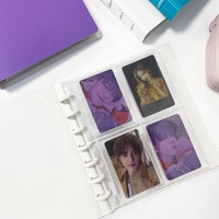 Classeur à cartes photo Kpop personnalisé, 4 poches, livre de collection, Album Kpop, creux, petit Style d'amour, porte-cartes photo Transparent
