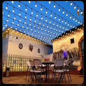 Cadena de luces para fiesta, cadena de luces para ambiente, diseño de casa, S14, precio de fábrica bajo