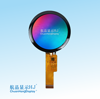 Modul Layar LCD TFT Bulat 1,28 Inci CH0128A01-GT Resolusi 240xRGBx240 Panel Smartwatch GC9A01 RGB COG Langsung dari Pabrik