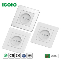 Interrupteur mural IGOTO encastré 1 poste 2 voies 10A 250V Design moderne Norme européenne
