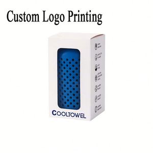 OEM Custom Logo Quick Dry Ice Towel, Personalized Sports Fitness Cooling <b>Wrap</b>, Corporate Promotional Gift - Product Image 6
