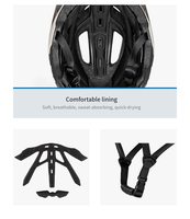 Casque de vélo de montagne pour adultes avec protection de sécurité réglable en EPS, adapté aux sports de route