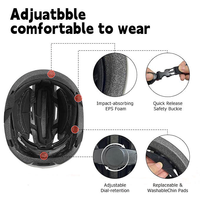 Casque de vélo intelligent MOON avec écran personnalisable, casque de vélo unisexe adulte PC+EPS, taille unique