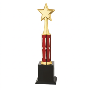 Trophée Étoile de Luxe POOJA GIFT CORPORATION Modèle 739 Style Artistique Élégant Moulage sous Pression Métal Gravé au Laser Impression UV - Product Image 1