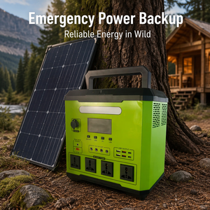 Large Capacity Solar Power Station 600W-1500W Pure Sine Wave Inverter Foldable Solar Panel Camping Emergency Power Supply - Product Image 4