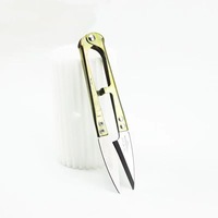 Cortador de Hilo TC-805B, Tijeras Pequeñas para Cortar Hilos, Herramienta de Sastre con Mango de Plástico en Forma de U, Color Negro, Hecho en China