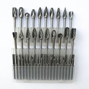 Tungsten Carbide <strong>Burrs</strong> Set 6mm Shank Double Cut Solid Power Tools Rotary Files <strong>Bits</strong> for Die Grinder Metal Wood Cutter Milling - Product Image 3