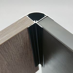 Protection d'angle en alliage d'aluminium Jin Chili, forme en U, noir mat, 18 pouces, protection anti-collision pour meubles - Product Image 3