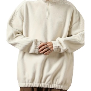 Sudadera con Capucha de Alta Calidad para Hombre, Diseño Nuevo, Estilo Urbano, Color Puro, con Media Cremallera y Logotipo Personalizado - Product Image 2