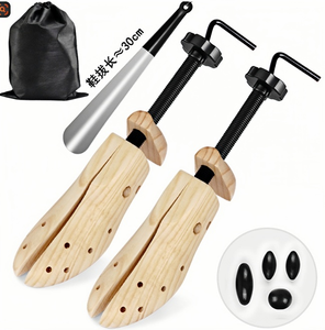 Élargisseur de chaussures en bois de pin néo-zélandais écologique réglable sur 2 axes avec ajustement de la taille et élargisseurs de chaussures en bois - Product Image 6