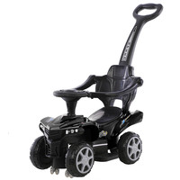 Poussette multifonctionnelle 3 en 1 Mishore avec guidon et barre de sécurité, vélo à pédales, scooter, poussette