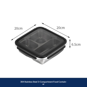 Boîtes à lunch en acier inoxydable 304 de haute qualité pour la conservation des aliments, étanches et hermétiques, vente en gros 2026 - Product Image 6