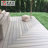 Nouveau modèle de parquet en bois imperméable pour jardin Terrasse en plastique composite Revêtement de sol extérieur en bois composite