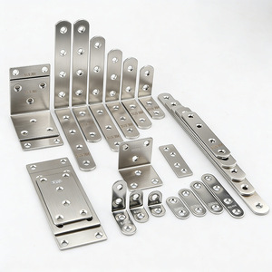 Supports d'angle en acier inoxydable 304 en forme de L, connecteurs de meubles durables, quincaillerie de placard - Product Image 1