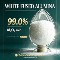 Alumine blanche fusionnée WA F40, granulométrie 3-25 mm, dureté 9.0 Mohs, pour le sablage, la finition des aciers moulés, les moules abrasifs/refractaires
