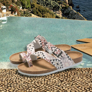 Nuevas Sandalias de Playa de Corcho Coloridas para Parejas, Chanclas de Verano para Hombre y Mujer, Venta al por Mayor - Product Image 2