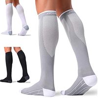 Chaussettes de compression respirantes pour la course à pied, les voyages, le soulagement des gonflements, la remise en forme - Chaussettes de compression pour femmes et hommes