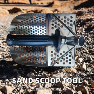 Pelle à sable robuste en acier inoxydable pour la détection <span class=keywords><strong>de</strong></span> métaux sur la plage Pelle à creuser pratique Outil <span class=keywords><strong>de</strong></span> quincaillerie Carton - Product Image 6