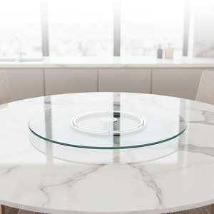Piatto Girevole Lazy Susan in Vetro Temperato Personalizzato da 6 mm, 50 <span class=keywords><strong>cm</strong></span>, <span class=keywords><strong>60</strong></span> <span class=keywords><strong>cm</strong></span>, 70 <span class=keywords><strong>cm</strong></span>, 90 <span class=keywords><strong>cm</strong></span>, per Tavolo da Patio - Product Image 4
