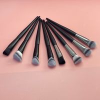 Pinceau de fond de teint triangulaire simple d'usine, vente en gros personnalisée, nouvel applicateur de crème BB à tête ronde, outil de beauté pour le visage