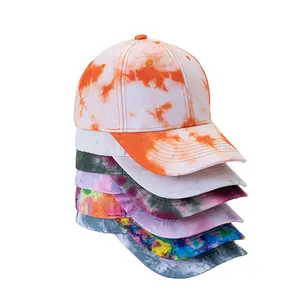 Tie Dye Cap Hot Stylish Adjustable Adult Sun Proof Summer Outdoor Women Cap Design Baseball Hat