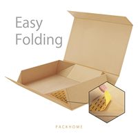 Boîte de papier pliable à fermeture magnétique élégante conçue sur mesure Emballage portable élégant avec sérigraphie