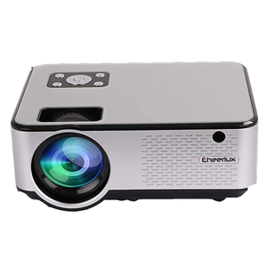 โปรเจคเตอร์ CHEERLUX 1080p ATV <span class=keywords><strong>HD</strong></span> USB VGA <span class=keywords><strong>AV</strong></span> ช่องเสียบหูฟัง วิดีโอเกม จอแอลซีดี แอลอีดี โปรเจคเตอร์ 4k สมาร์ท ติดเพดาน - Product Image 1
