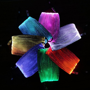 Festival Halloween Mehr farben LED Leuchten Gesichts maske LED Party LED Rave Fiber optic <span class=keywords><strong>FaceMask</strong></span> - Product Image 2