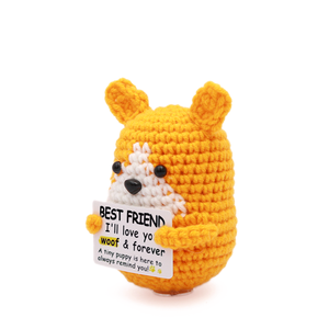 Regalos de Ganchillo Positivos con Diseño de Cachorro Corgi para Mujeres, Hombres, Amigos, Compañeros de Trabajo, Perro de Ganchillo Inspirador para Adolescentes, Cumpleaños, Graduación - Product Image 3