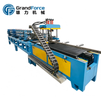 Machine de formage à froid de poutres en C automatique à grande vitesse GrandForce, commande PLC, moteur de coupe hydraulique, certifiée CE, structure en acier