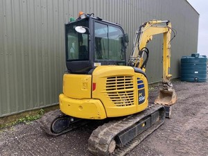 Mini pelle Komatsu PC55 d'occasion, machine d'origine japonaise, prix bas, excavatrice hydraulique sur chenilles à vendre - Product Image 3