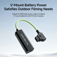 Nuevo Cable Adaptador de Corriente de Silicona D-Tap Macho a USB-C PD de 100W para Carga Rápida, Batería V-Mount, Cámara para Exteriores, Venta al Por Mayor OEM