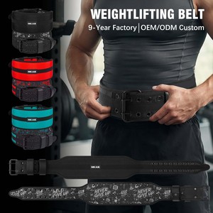Set di Accessori Fitness MKAS con Logo Personalizzato: <span class=keywords><strong>Cintura</strong></span> per Sollevamento Pesi, Ginocchiere da 7mm, Cinghie per Sollevamento e Fasce da Polso per Palestra - Product Image 2