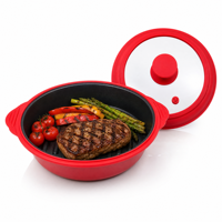 Plaque de cuisson pour micro-ondes, plaque de cuisson en silicone, accessoires de cuisine pour la cuisson, le réchauffage et la pâtisserie quotidiens