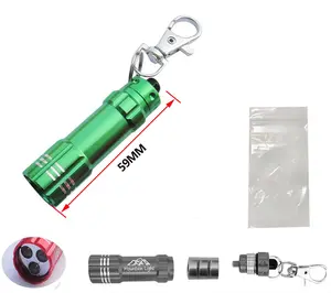 LED Flashlight Keychain Mini Flashlight Keychain Mini Torch Key Holder With Battery