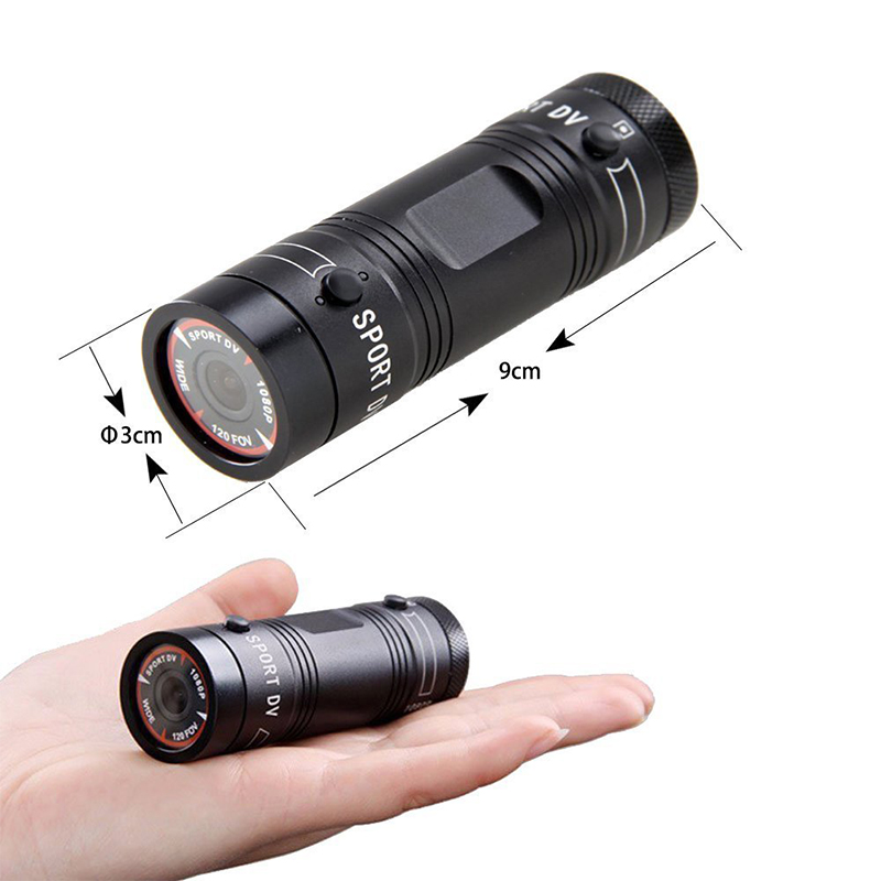 Новый тип, черная аккумуляторная записывающая портативная Мини Скрытая камера с фонариком и широкоугольной камерой