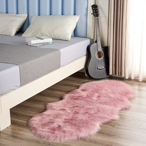 Tappeti pelosi da salotto in <span class=keywords><strong>pelliccia</strong></span> per piedi in Eco-Faux moquette riciclata suole antiscivolo imitazione letto di coniglio coperta di <span class=keywords><strong>pelliccia</strong></span> laterale - Product Image 1