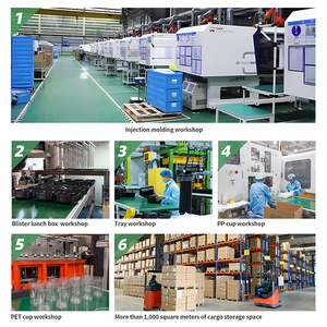 Contenedores Desechables de Plástico para Comida Rápida, Aptos para Microondas y Calentables, con 3 Compartimentos, Platos para Comida Rápida, Contenedores para Transportar Alimentos - Product Image 6