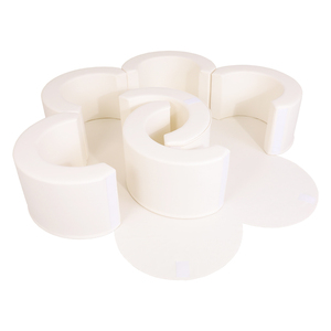 Piscine à balles modulaire en mousse en forme <span class=keywords><strong>de</strong></span> fleur <span class=keywords><strong>de</strong></span> qualité supérieure, aire <span class=keywords><strong>de</strong></span> jeux souple <span class=keywords><strong>pour</strong></span> tout-petits, piscine sensorielle <span class=keywords><strong>pour</strong></span> bébé, décoration <span class=keywords><strong>de</strong></span> chambre <span class=keywords><strong>de</strong></span> bébé, <span class=keywords><strong>cadeau</strong></span> blanc - Product Image 5