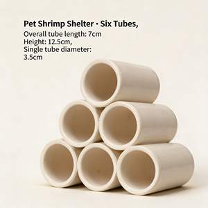 Caverne cachette en céramique haut de gamme pour aquarium, décoration de bac à poissons, maison champignon sans peinture, forme naturelle pour petits poissons et crevettes - Product Image 3