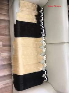 Extensions de cheveux humains 100% vierges Remy, 8-40 pouces, lisses crépus, double trame, fabriquées à la machine - Product Image 5