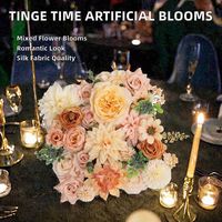 B-929 TIME Fleurs artificielles en soie : Pivoines, Chrysanthèmes bulbeux, Marguerites, Hortensias, Tournesols, Violets, Dahlias, Narcisses, Epiphyllum