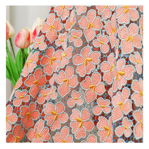 スイスレース生地スイスウェディングVoile Woven水溶性レース生地2024カスタム - Product Image 6