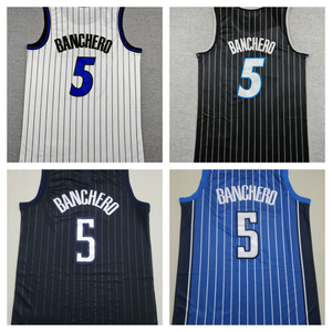 Mejor Calidad, Cosido, Personalizable # Camiseta de Baloncesto 5 <span class=keywords><strong>BANCHERO</strong></span> - Product Image 1