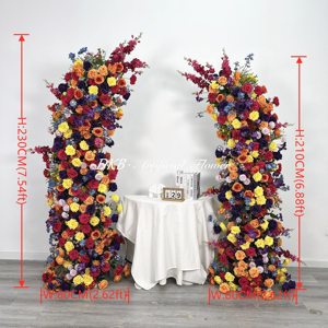 ซุ้มดอกไม้ผ้าไหมเทียมตกแต่งงานแต่งงานในร่มสำหรับตกแต่งพื้นหลังงานแต่งงาน - Product Image 2