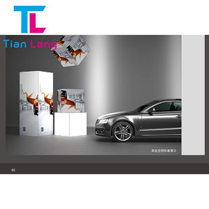 Caisson lumineux de publicité de cube de LED de plafond suspendu portatif imprimé par coutume pour l'affichage en aluminium d'expositions de salon commercial - Product Image 5