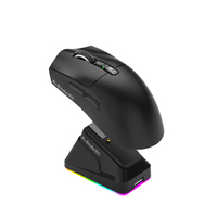 K-Snake X12pro Mouse Gaming Ringan, 2.4G Nirkabel Berkabel 3 Mode Mouse Komputer Isi Ulang
