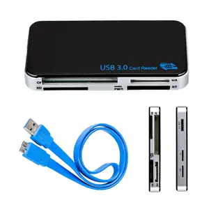 USB 3.0 Memory Card Reader Adapter 5Gbps Hub for CF/TF/SD/XD/M2/MS Card