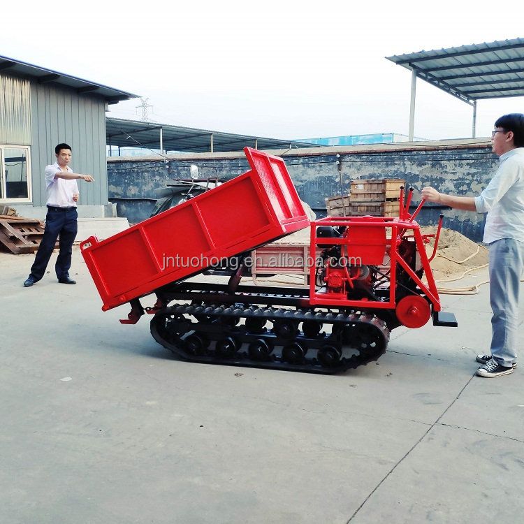 China agriculture crawler carrier transporter 1 ton dumper truck